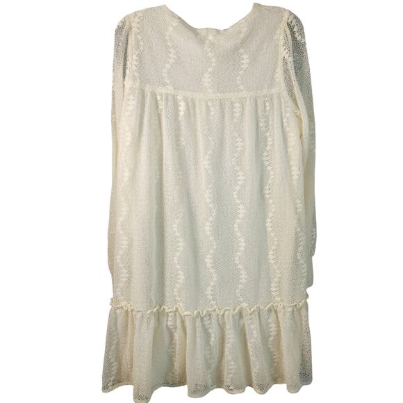 BB Dakota Steve Madden Lace Drop Waist Ruffle Dress Y2K sz S NWT | MSRP $99 - Picture 3 of 9